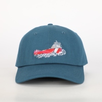 Topi bisbol katun bordir 6 Panel uniseks, topi pantai musim panas modis pria wanita dapat diatur antilembap