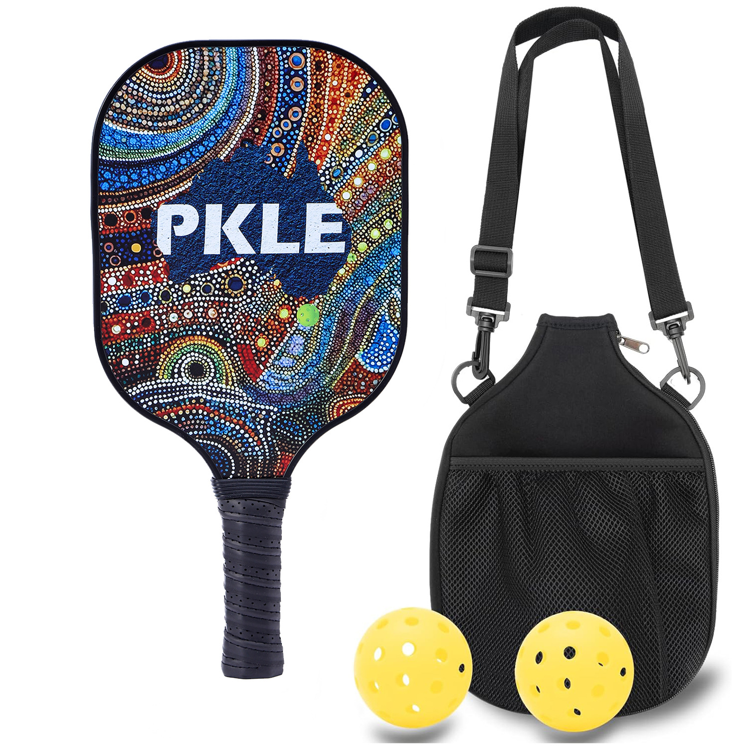 1 racket, 2 balls, 1 storage backpack, kraft paper box [Model 128]