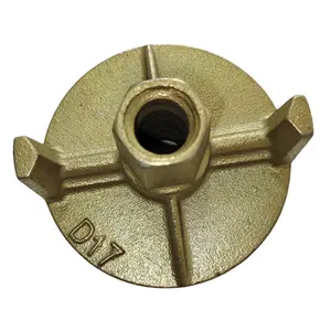 Formwork Ductile Iron Casted two Wing Nut Anchor NutD17 D100mm 530G with Tie rods