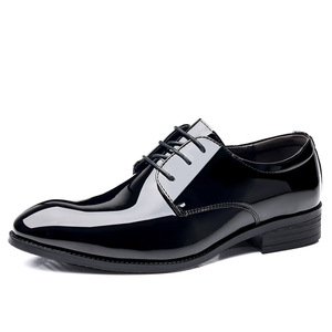 <span class=keywords><strong>Bruno</strong></span> Marc Chaussures habillées pour homme en cuir verni noir, à lacets, respirantes, style Brogues Derby, pour affaires, décontractées et travail, Taille 9, DOWNING-02 - Product Image 1