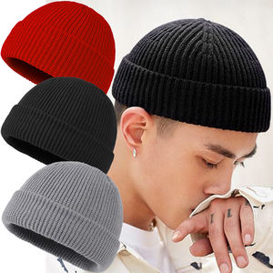 SH-1045 Unisex de doble capa para invierno, gorro de pescador de esquí, gorro acanalado cálido, diseño Retro Sin borde, camuflaje para pescadores Dockers - Product Image 1