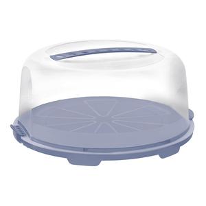 Rotho Cake <b>Container</b> Bell Fresh 10 In <b>Clear</b> <b>Plastic</b> Food Storage Cover With Handle For Kitchen Use - Product Image 1
