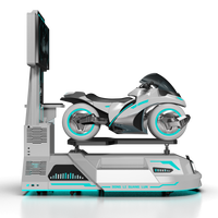 Simulador de Carreras de Realidad Virtual 9D, Máquina de Juegos de Ciclismo Individual, VR Arcade, Fibra de Vidrio Resistente, Metal, Centro Comercial