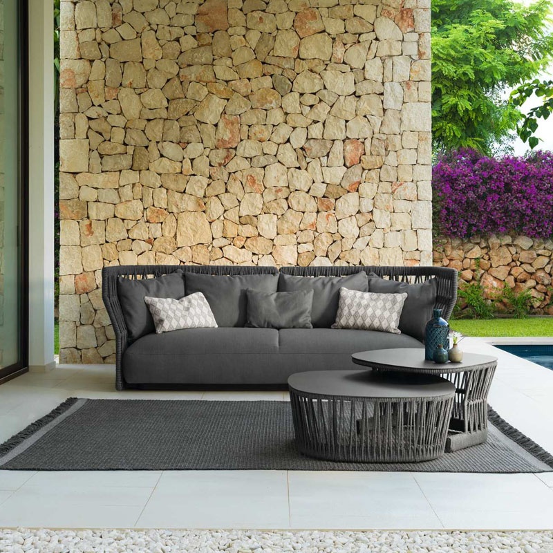 Morden patio garden set high quality outdoor furniture braiding sofa