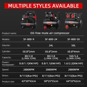 Kompresor Udara Piston Tanpa Minyak SAFE Low Noise 50L Pompa Portabel 1600w <span class=keywords><strong>Dental</strong></span> Silent 8 Liter Kompresor Udara Tanpa Minyak untuk Pengecatan - Product Image 2