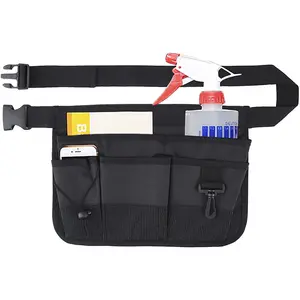 उपकरण कमर बैग बेल्ट भारी शुल्क ऑक्सफोर्ड 7 विभिन्न आकारों की जेब और गहराई के साथ उपकरण एप्रन