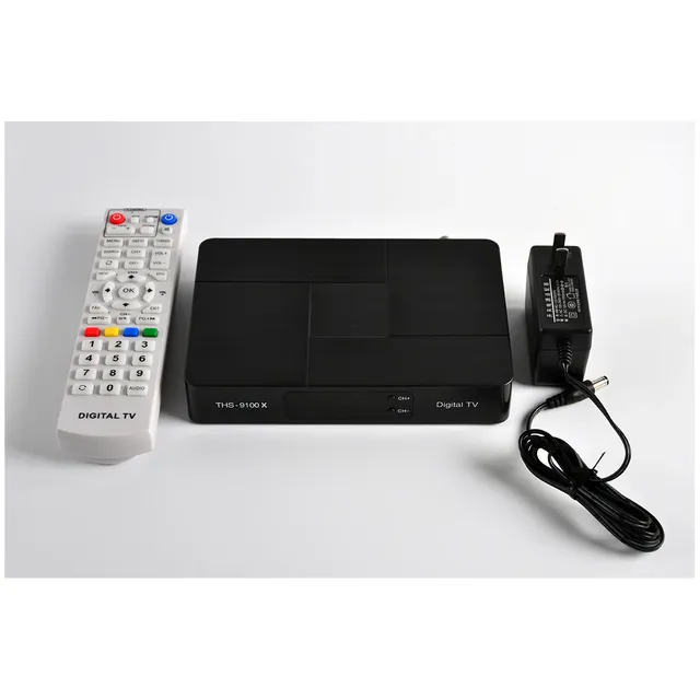 High Definition 1080P Adapter H265 H264 MPEG4 MPEG2 Set Top Box DVB-C with RF/USB Input and Keyboard