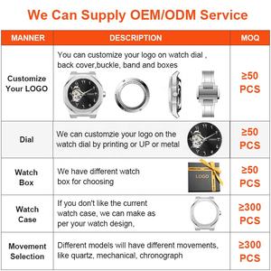 Reloj Foksy, Fabricante de Relojes, Logotipo Personalizado, Relojes Automáticos para Hombre, Reloj Esqueleto Esmerilado, Reloj Mecánico de Lujo con Números Arábigos - Product Image 2