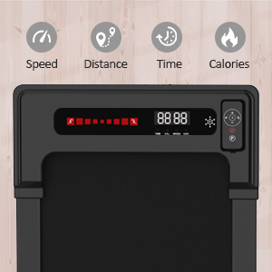 Q20 A + katlanır elektrikli ev koşu bandı Mini koşu bandı katlanır yürüyüş pedi masası düz kauçuk ahşap koşu bandı - Product Image 2