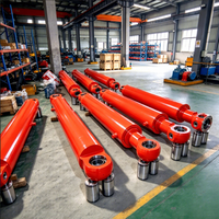 Cylindre hydraulique sur mesure à gros alésage pour bras d'excavatrice, 25-40 MPa, tige chromée, pièces de gros équipement longue durée de vie