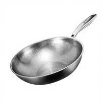 Poêle à frire en titane pur laminé à chaud, antiadhésive, non revêtue, diamètre 34 cm, 1,55 kg, légère