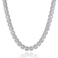 Chaîne en diamant de bonne qualité pour femmes, bijoux fins, idéale pour les anniversaires et la mode, disponible au meilleur prix