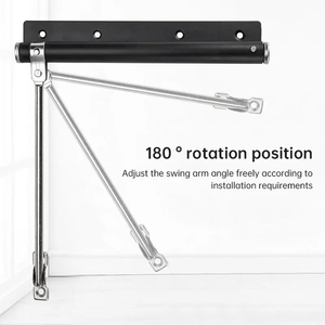 Ferme-<span class=keywords><strong>porte</strong></span> automatique moderne réglable, amortisseur silencieux, ressort simple, montage <span class=keywords><strong>en</strong></span> surface, quincaillerie de <span class=keywords><strong>porte</strong></span> à <span class=keywords><strong>fermeture</strong></span> automatique - Product Image 5