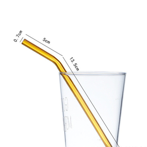 Offre Spéciale – Ensemble de 5 Pailles en Verre Borosilicate Réutilisables et Colorées pour Jus, Thé, Café et Eau - Product Image 6