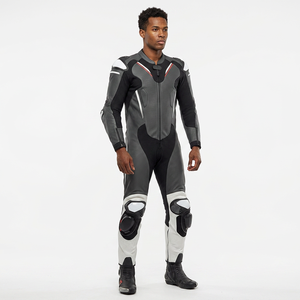 Combinaisons en cuir pour moto pour hommes, respirantes, coupe-vent, anti-UV, manches longues, broderie 3D, fabriquées au Pakistan, vêtements de course - Product Image 1