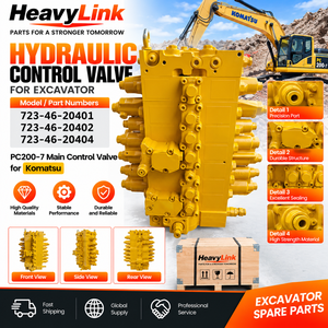 วาล์วควบคุมไฮดรอลิก HeavyLink รุ่น 723-46-20401 723-46-20402 723-46-20404 สำหรับอะไหล่รถขุด Komatsu PC200-7 - Product Image 4