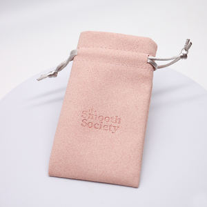 कस्टम छोटे व्यक्तिगत मखमली सूट माइक्रोफाइबर गहने बैग आपके मूल्यवान टुकड़ों के लिए लोगो मुद्रित कंटेनर - Product Image 5