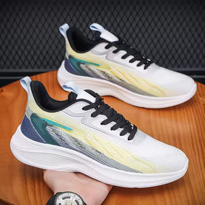 Zapatos Deportivos Casuales para Hombre con Cordones, Punta Cerrada, Diseño de Suela Deportiva, Parte Superior de Malla Transpirable, Impermeables, Retro, Ligeros - Product Image 4