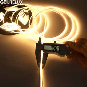 Tira de LED COB de 3 mm, 3000k-6000k, 400 LED, 12V 24V, 7W 10W, Alto CRI 90+, para Canal de Aluminio - Product Image 1