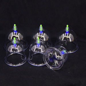 Passen Sie Silikon-Vakuum-Saugnäpfe an. Myo fascial Massage Facial Cupping - Product Image 3