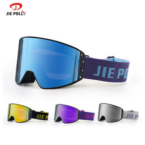 نظارات رياضية ثلجية فاخرة مضادة للضباب بشعار OEM مخصص وعدسات مغناطيسية خارجية ملونة بالضوء نظارات تزلج Otg معدات التزلج على الجل - Product Image 3