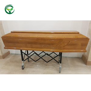 Cofano Funebre Stile Cristiano Europeo in Legno di Paulownia per Cremazione, Bara a Prezzo d'Ingrosso - Product Image 2