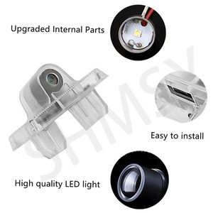 2 pièces, projecteur d'ombre fantôme 3D LED pour porte de <span class=keywords><strong>voiture</strong></span>, éclairage de courtoisie pour <span class=keywords><strong>Renault</strong></span> Koleos 2009 2010 2011 2012 2013 2014 2015 2016-2022 - Product Image 3