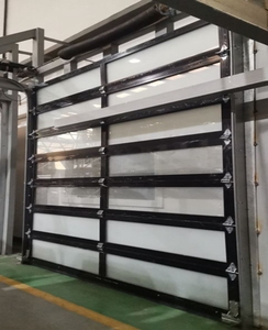 Portes en verre commerciales de conception sans cadre d'alliage d'aluminium de porte de garage décorative <span class=keywords><strong>acrylique</strong></span> claire pour la villa sectionnelle - Product Image 2