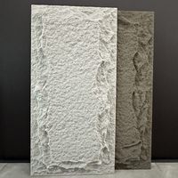 Panneau mural en pierre de roche PU modèle 3D avec décoration extérieure auto-adhésive facile à installer pour la maison