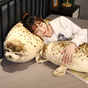 CE/ASTM 2024 été nouveauté personnalisé doux en peluche <span class=keywords><strong>Animal</strong></span> <span class=keywords><strong>phoque</strong></span> oreiller mignon <span class=keywords><strong>phoque</strong></span> de mer jouets animaux en peluche peluches - Product Image 6