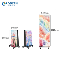 Afficheur LED pliable P2 P2.5, écran LED miroir P1.53 P1.86