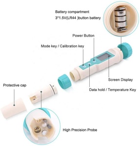 Kit <span class=keywords><strong>de</strong></span> test <span class=keywords><strong>de</strong></span> pH numérique portable professionnel, <span class=keywords><strong>analyseur</strong></span> <span class=keywords><strong>d</strong></span>'<span class=keywords><strong>eau</strong></span> 7 en 1, EC, TDS, SG, ORP, thermomètre pour <span class=keywords><strong>piscine</strong></span>, aquarium, <span class=keywords><strong>eau</strong></span> potable - Product Image 2