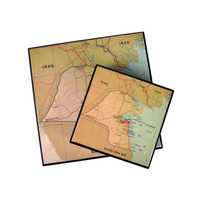 Boîte à dattes personnalisée en gros KSA Riyadh Season, design carte antique, emballage cadeau pour fruits secs et noix