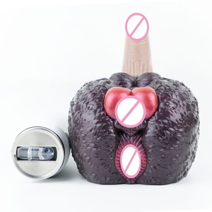 Masturbador Masculino de Silicona de Doble Canal G6627 Hyena Hip con Dildo de Animal, Vagina Real, Bolsillo para Pene, Fetiche, Estimulador de Pene, Muñeca Sexual - Product Image 2