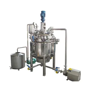 JG stainless steel double jacketed vessel agitated reactor tank continuous stirred reaction kettle tank