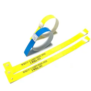 Hochwertige kunden spezifische Promotion PVC Armband Armband Einweg Kunststoff Vinyl Armbänder für Veranstaltungen