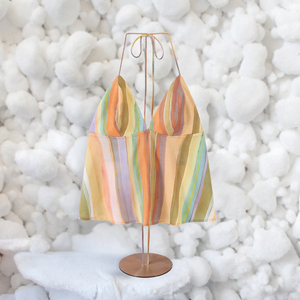 เสื้อสายเดี่ยวผู้หญิงแบบผูกคอ เปิดหลัง สไตล์ลำลอง สำหรับฤดูร้อน - Product Image 2