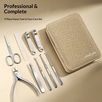 Kit Complet Universel d'Outils de Manucure et Pédicure en Acier Inoxydable Allemand : Coupe-Ongles, Pince à Ongles Bec d'Aigle, Couteau à Ongles, Outils pour Plaques d'Ongles