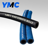 Tuyau d'air et d'eau en caoutchouc EPDM tressé double couche flexible de qualité industrielle de 1/4 de pouce pour diverses applications
