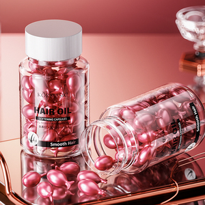 KORMESIC OEM/ODM 0,8 ml/30 capsules d'huile d'argan biologique adoucissante pour cheveux, marque privée, sérum capillaire multivitaminé à la glycérine - Product Image 1