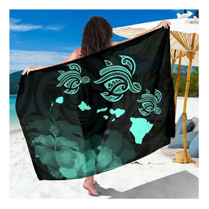 <span class=keywords><strong>แผนที่</strong></span> Hawaii Hibiscus polynesian โบราณเต่าฮาวายชนเผ่า sarong ชุดว่ายน้ำของผู้หญิงปกปิดโสร่งบิกินี่ชุดว่ายน้ำชายหาดของขวัญ - Product Image 1