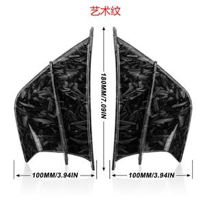 Alerón para Motocicleta de 180 mm x 100 mm, Diseño Artístico de Fibra de Carbono, Alerón Trasero para Yamaha, Suzuki, Kawasaki, Honda - Product Image 1