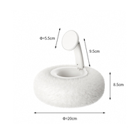 Support de téléphone magnétique Ledetech Mini Lazy Pillow Stand, matériau ABS, rotation à 360 degrés, pour la maison et le bureau, vente chaude