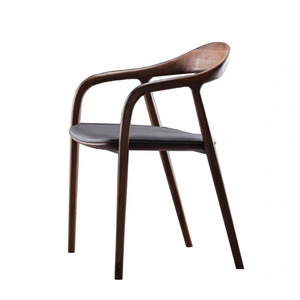 Fabrika kaynağı kül ahşap yemek sandalyesi basit modern masif ahşap sandalye yeni çin otel cafe koltuk - Product Image 4