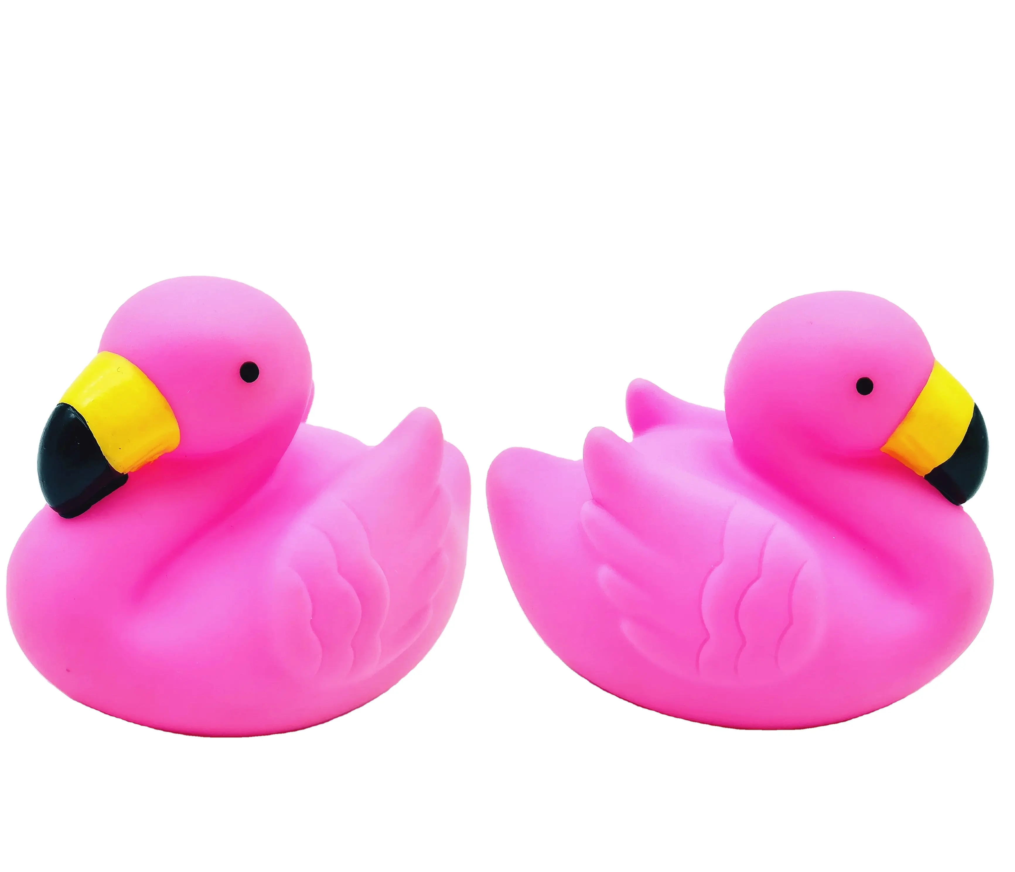 중국 제조 업체 고무 핑크 플라밍고 부동 삐걱 거리는 아기 목욕 동물 장난감 어린이 욕조 재미