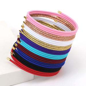 Collier et <span class=keywords><strong>Bracelet</strong></span> Magnétique Tressé Tendance en Corde Souple, Réglable, pour Hommes et Femmes, Idéal comme Cadeau Bijou - Product Image 3