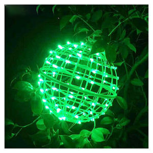 Chaîne LED pliable en 3D, sphère imperméable, lampe suspendue, idéal pour noël, vente en gros - Product Image 4