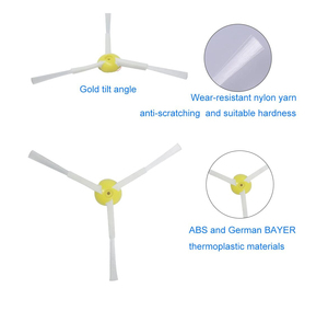 Robot Hút Bụi Bộ Phận Quay Bên Bàn Chải Thay Thế Cho Irobots Roo MBas <span class=keywords><strong>800</strong></span> & 900 Loạt Robot Làm Sạch Quét Các Bộ Phận - Product Image 5