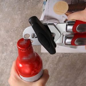 Custom Black Can Opener with Soft Grip Handle, Durable Kitchen Tool for Smooth Opening, Ideal Promotional <b>Gift</b> - Product Image 4