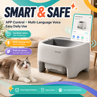 Litière pour chat intelligente Premium MBC-ICB016 |   Nettoyage facile et contrôle des odeurs |   Grande capacité, matériau ABS |   Toilette de luxe à commande par application